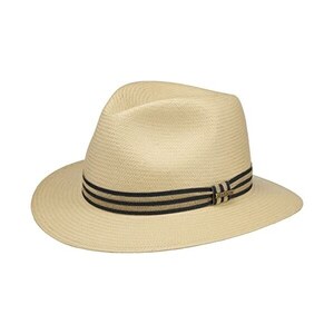 Cappello Stetson Uomo Paglia Naturale 10X Fiocco Rotto &ndash; Made In USA &ndash; Taglia GUS