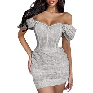 Geagodelia Maxi Abito Lungo da Donna Invernale a Maniche Lunghe Scollo