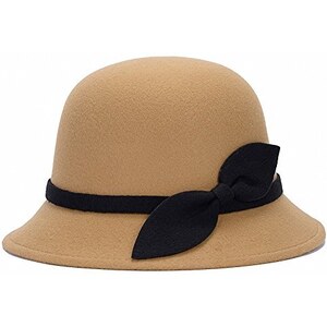 Cloche Vintage Donna Con Fiori - Cappello A Bombetta Elegante Per Chiesa, Matrimonio, Primavera/Estate