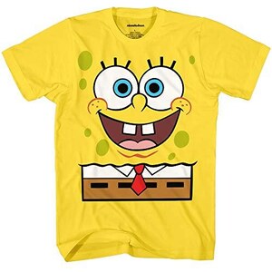 Nickelodeon Spongebob & Patrick Men's T-Shirt – 5XL Big Tall, Classic White