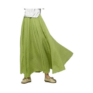 Gonna Lunga Maxi A Vita Alta Con Doppio Spacco Frontale - Nero Taglia M - In Morbida Viscosa Ed Elastan Per Matrimoni E Feste