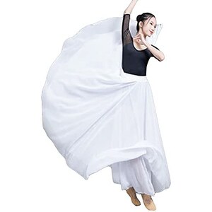 Gonna Da Flamenco Donna In Raso Di Poliestere Liscio, Grande - Foto 6