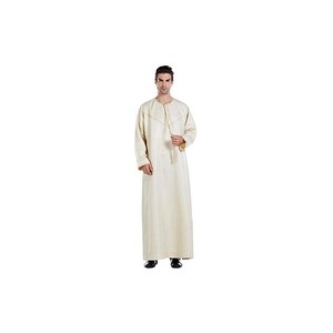 Uomini Cotone Lino Caftan Abaya Uomo Jelaba Uomo Musulmano