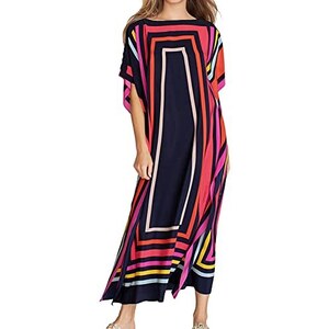 Robe Kimono Beach YOUKD - Cardigan Boho Cover-up Plage | Peignoir Bikini Éthnik Imprimé Fleuri | Pour Vacances Et Maison