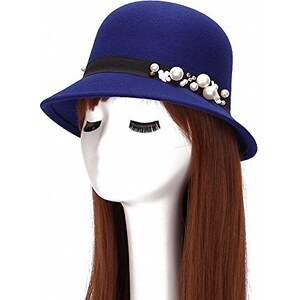 Copricapo da sposa per matrimonio, cappello da chiesa, cappello da festa per donne, Argento, Taglia unica