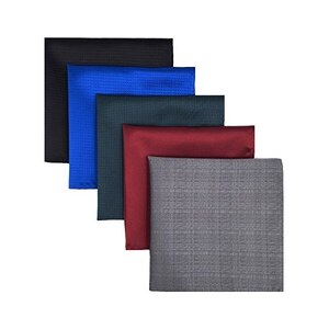 3 Fazzoletti Da Taschino In Raso Bianco Per Uomo – Eleganti In Microfibra Setosa (30x20 Cm) - 3