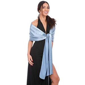 Scialle In Raso Per Damigelle - Stola Elegante Per Matrimoni E Occasioni Formali - Foto 5