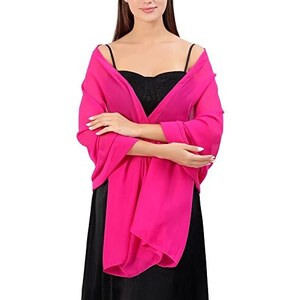 Scialle Donna In Ecopelliccia Invernale – Stola Elegante 150x50 Cm Per Cerimonie, Matrimoni E Abiti Da Sera, Fodera In Poliestere, Chiusura A Spillo
