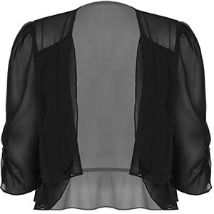 Coprispalle Donna In Chiffon E Pizzo - Bolero Leggero Estivo Per Abiti E Spiaggia - Foto 2