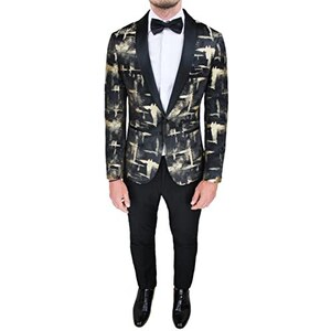 Traje Completo De Hombre De Lino Evoga - Elegante, Para Ceremonia, Fabricado En Italia