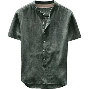 Canotte Muscolari Uomo BINTEHGS In Cotone – Senza Maniche Girocollo Per Palestra E Allenamento – Tinta Unita Loose Fit - 6