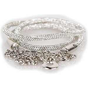 Cinture Donna Eleganti Con Strass - Oro E Argento, Elastiche E Sottili - Foto 4