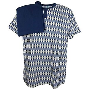 Pigiama uomo estivo Karel SK8221-2 3 pezzi in cotone leggero e fresco