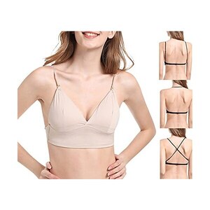 Reggiseno Senza Ferretto Push Up Donna - Senza Cuciture, Scollo A V, Morbido E Comodo - Foto 10