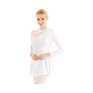 Body Donna Maniche Lunghe Vesto Da Spettacolo Di Pattinaggio