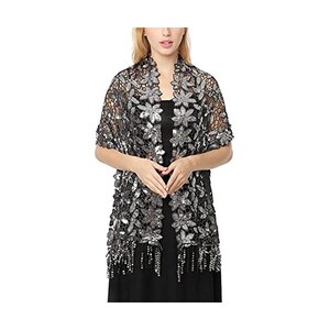 Abeillo Scialle Pashmina Elegante Da Donna - Lusso Per Matrimoni E Abiti Da Sera, 200x70 Cm, Bianco