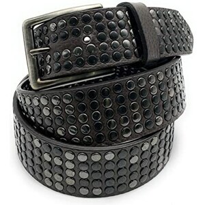 Cintura Stile Gotico Metallo Cintura Con Borchie A Piramide - Pelle Sintetica Punk Rock Per Uomo E Donna Cintura Nera Borchie Metallo - Foto 4