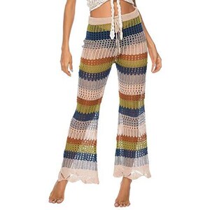 Jinsha Pantaloni Da Spiaggia Da Donna Pantaloni Da Spiaggia A Maglia Cava Sexy All Uncinetto 123714255