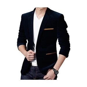 Blazer Uomo Slim Fit Un Bottone - Giacca Elegante Per Matrimoni, Business E Lavoro - Foto 4