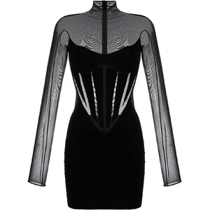 Wolford Abito Aurora Nero – Collo Alto, Morbido E Sostenibile – Taglia M