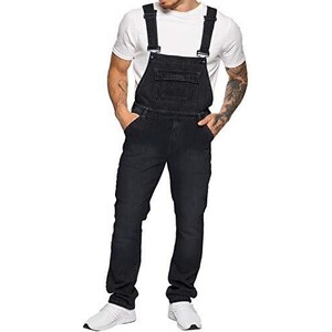 Salopette Uomo 989Zé ENZO - Jeans Denim Blu Con Tasche Da Lavoro, Taglie 30-50 - Foto 4