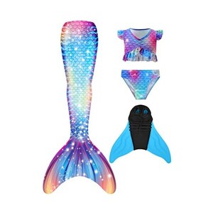 Borsa Sirena Per Bambine - Set Da 2 Con Paillettes, Reversibile, Tracolla 50 Cm, Perfetta Per Regali E Feste