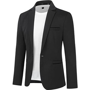 Blazer Uomo Slim Fit Un Bottone - Giacca Elegante Per Matrimoni, Business E Lavoro - Foto 12