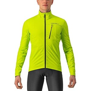 Castelli Go Jacket Uomo Giacca Antivento GORE-TEX INFINIUM - CHARTREUSE/DARK GRAY XS
