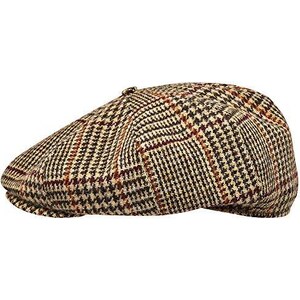 ARG Cappello Piatto Da Uomo In Lana Gatsby Tweed Baker Boy