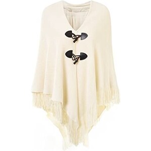 Poncho Dames Herfst Winter Cape Hooded Elegante Vintage Comfortabele Maten Mode Losse Batwing