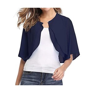 Micoson Cardigan Aperto Anteriore A Maniche Lunghe Per Donna - Foto 2