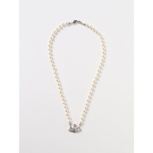 Collana Girocollo Vivienne Westwood 027 Con Sfera E Perle | Tono Argento