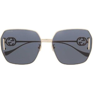 Oversize Esagerato Rétro Scudo Stile Sole Occhiali Oro Oversize Esagerato Rétro Scudo Stile Sole Occhiali Oro