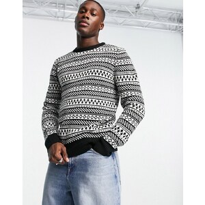 Brave Soul Maglione Natalizio Donna Con Paillettes - Nero, Orlo A Coste, 70% Nylon 30% Piuma Acrilica