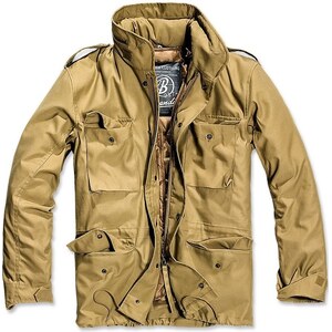 Brandit Giacca Britannia Estate Vintage Uomo – Giacca Da Campo Militare Con Fodera In Peluche, Nero, Taglia L