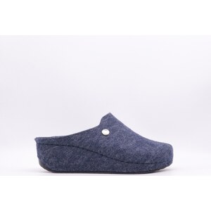 Grunland Ciabatte Loco In Feltro Di Lana Blu-Royal - Modello CB2020, Taglia 47 - 5
