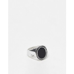 Anello Con Sigillo Quadrato (Argento