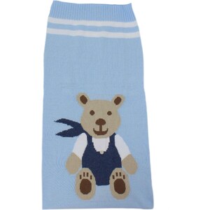 Moschino copertina neonato con orsetto celeste main image 1