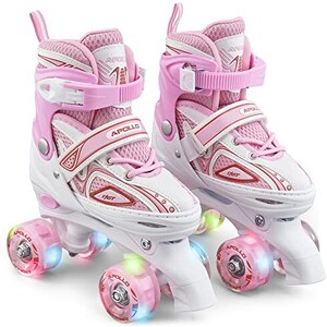 Pattini A Rotelle Apollo Super Quad X PRO LED Per Bambini - Regolabili, 4 Ruote, ABEC 7, Ideali Principianti - Foto 6