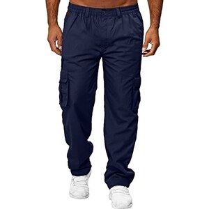 Pantaloni Da Lavoro Da Uomo In Pile Bianco Con Tasche Per Ginocchiere – Multi Tasca Cargo Per Pittori E Decoratori - 2