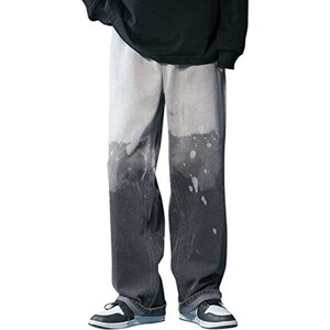 Neon Glow Stacked Baggy Jeans-S1201