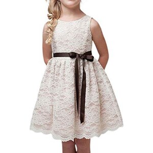 Abito Da Principessa Per Bambina FYMNSI - In Tulle Con Fiori E Farfalla, Per Matrimoni E Battesimi, 6-24 Mesi, Rosa, Con Fascia
