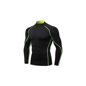 Maglia Compressione Uomo PowerLayer - Manica Lunga, Girocollo, Tessuto Tecnico Per Sport - Foto 8