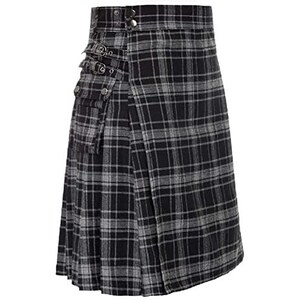 Kilt scozzese da uomo e da donna da 5 iarde in lana acrilica da