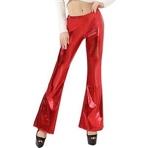 Pantaloni Discoteca Donna Glitterati – Moda Anni 70-80 – Lucidi E Metallizzati