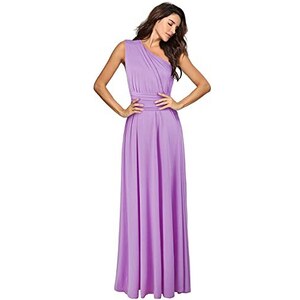 Abito Lungo Con Paillettes Abito Da Sera Elegante Con Paillettes E Maniche 3/4 - Scollo A V Lungo In Chiffon, Ever-Pretty Abito Sera Scollo V Elegante - Foto 9