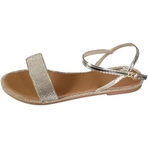 Sandali Piatti Donna Donna Slip On Borchie Trapuntati Festa - Foto 2