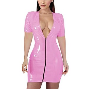 Body Da Cowgirl Discoteca Con Frange E Scollo A V, Manica Lunga, Rosa, Taglia L - 3