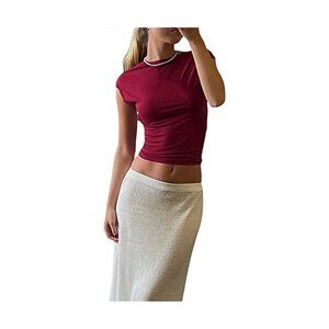 Navneet Top sexy da donna con spalle scoperte top a spalla