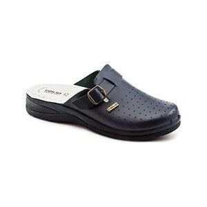 Ciabatta Sanitaria Uomo Medical Comfort In Pelle Forata - Articolo 702, Suola Gomma - Foto 4